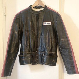 Mens Sixty Moderated Costume Helps leather biker jacket